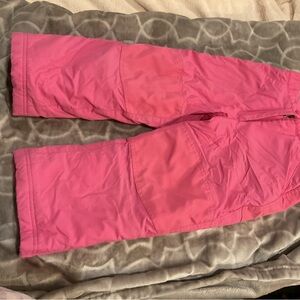 L.L. Bean Kids' Pink and Black Snow Pants